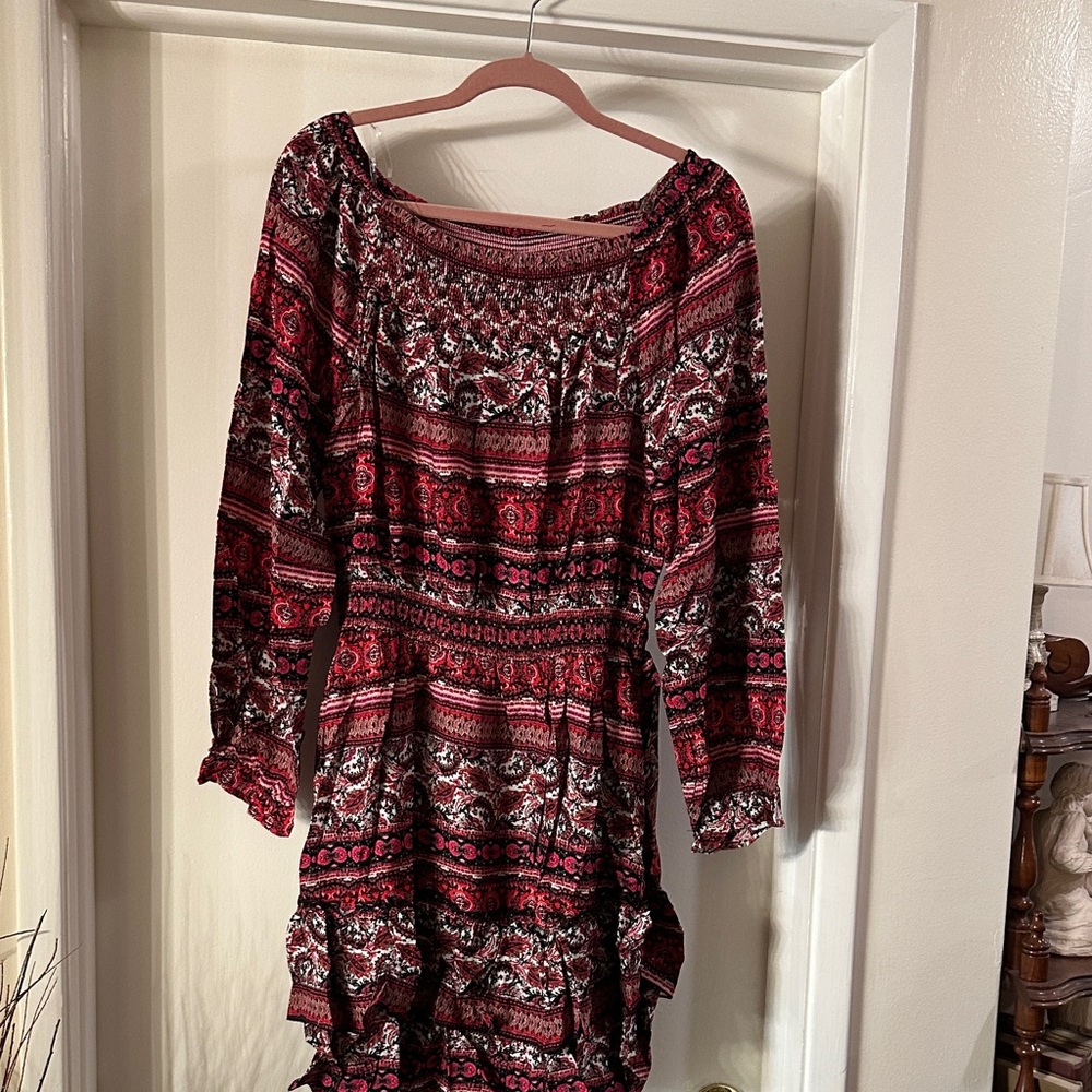 Chic Bohemian Long Sleeve Dress